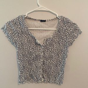 Brandy Melville Floral Zelly Top
